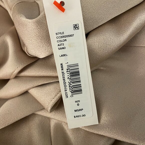 NWT Alice + Olivia Harmony twist midi dress - Size 0 - Picture 5 of 6